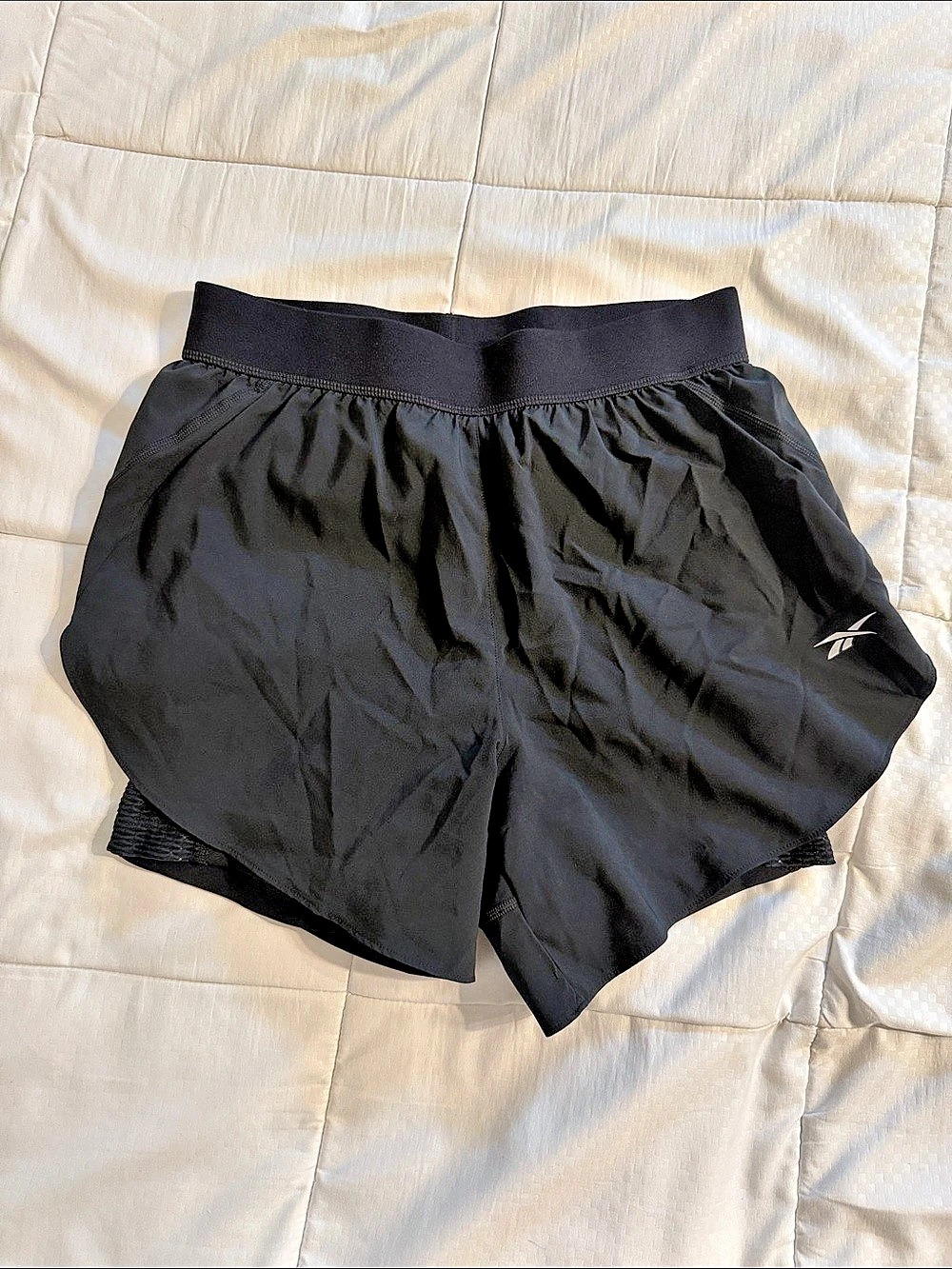 Reebok REECYCLED 2-in-1 Running Shorts Black Small